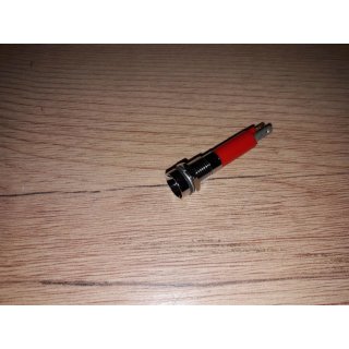 Kontrolleuchte LED 12 V, Hartverchromtes Gehäuse, Einbaudurchmesser 6mm