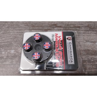 Satz Ventilkappen Union Jack