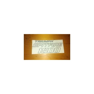 Aufkleber schwarz " Spitfire1500" Kofferraumdeckel new old stock